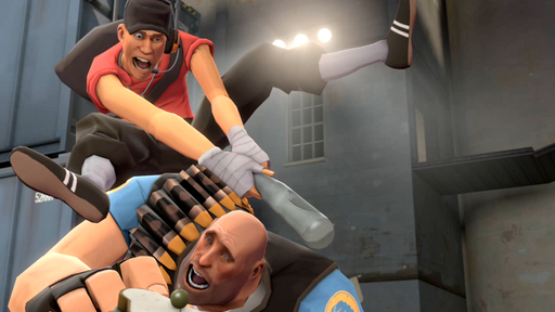 Team Fortress 2 - Сравнение нового и старого оружия скаутов и пулеметчиков.